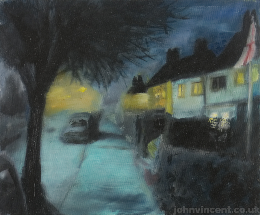 'England, Evidently', Oil on canvas, 30x25cm, 2018