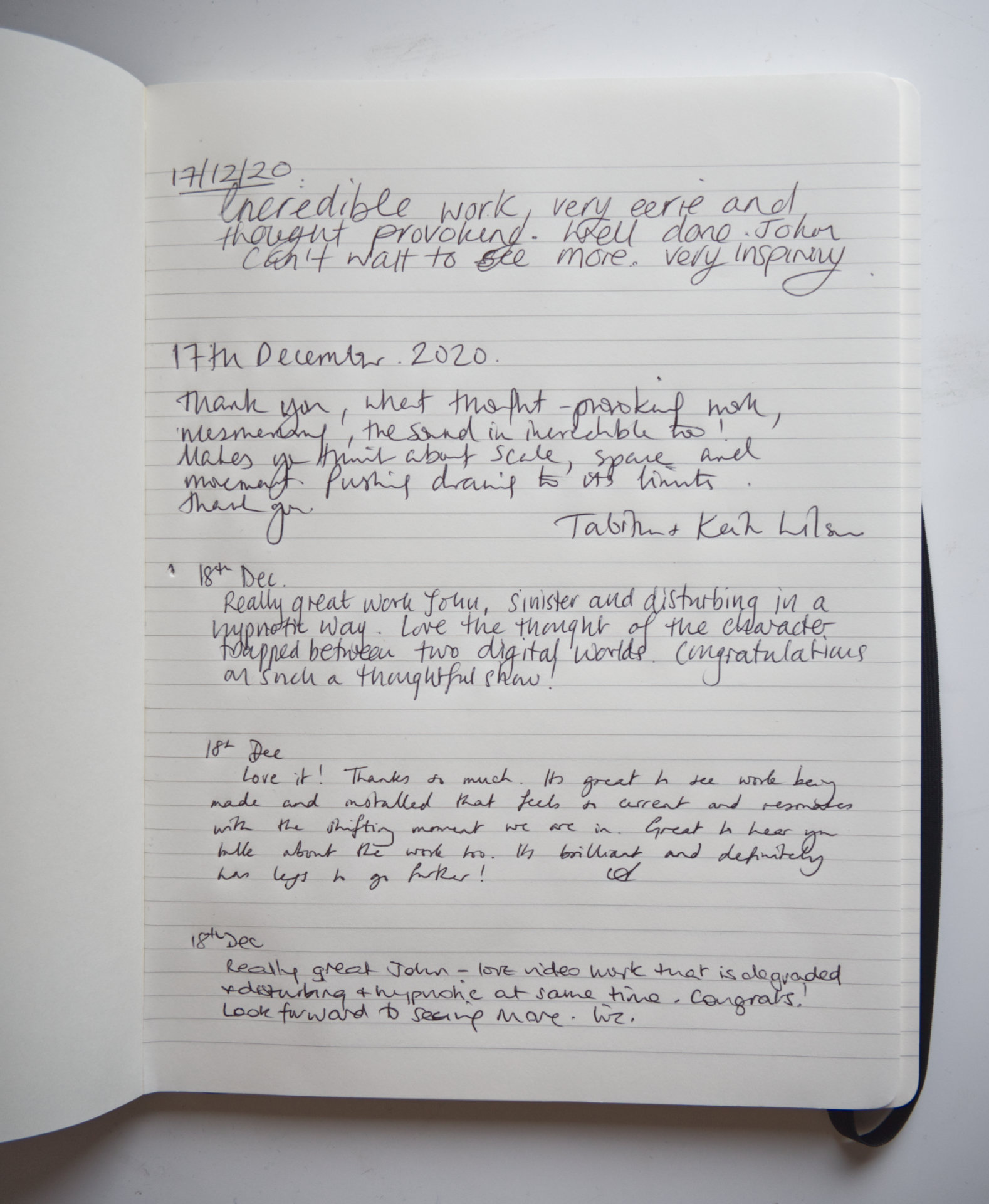 Exhibition comments